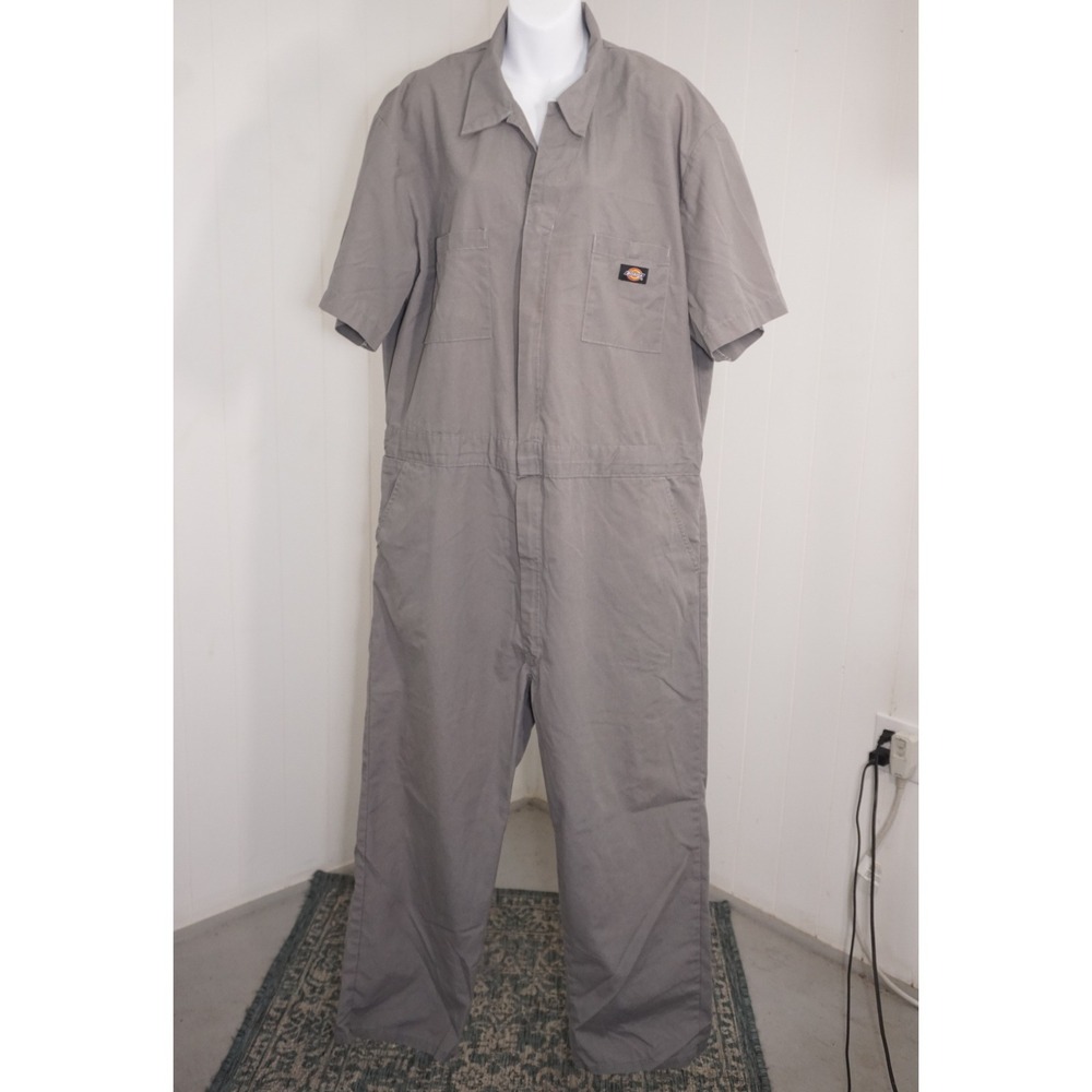Dickies XL Regular Gray Short Sleeve Coveralls Jumpsuit Workwear